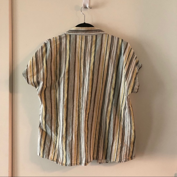 United By Blue Stripe Short-Sleeve Button-Down (L) - Picture 4 of 5